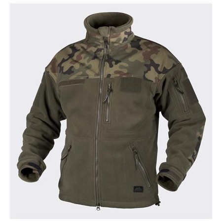 Bluza INFANTRY - Fleece - Olive Green/PL Woodland Helikon